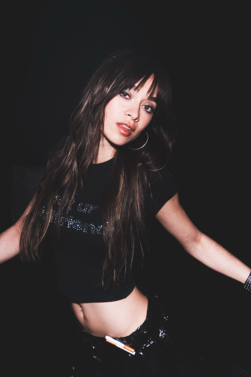 not ur girlfriend rhinestone Baby Tee